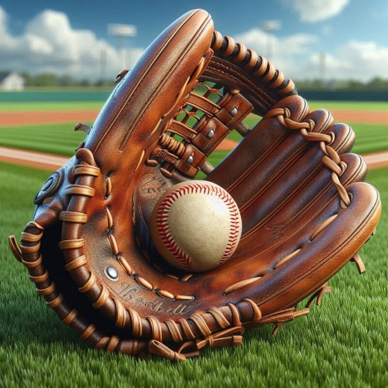 baseball mitt leather